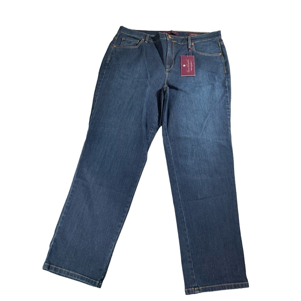 Gloria Vanderbilt Jeans Women’s Size 16W Blue Straight Denim Pants Regular Fit